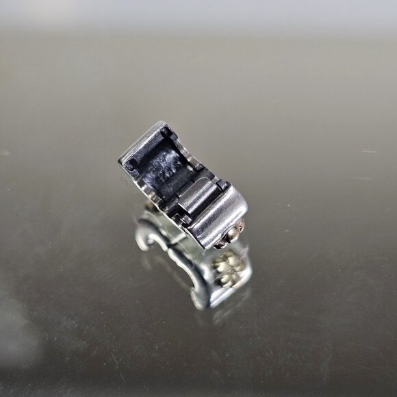 Authentic Pandora retired Sterling Silver & 14K Flower clip 790140 - Picture 4 of 7